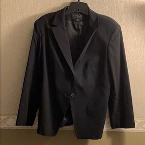 Black rayon/nylon blazer